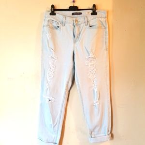 Light blue ripped Jean's